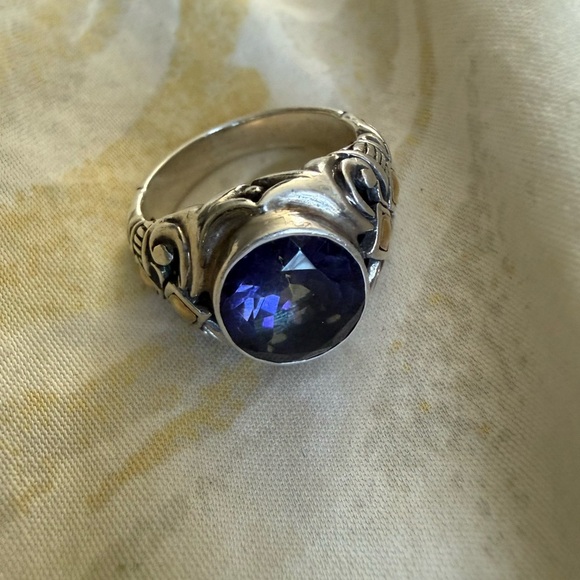 Robert Manse Sterling Silver 925 18k Amethyst Ring Size 6 - Picture 10 of 16